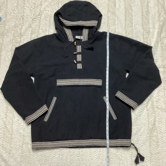 Men’s Cotton Pullover Fleece Lined Ofal Cotton Ethnic Winter Jacket Sz XL